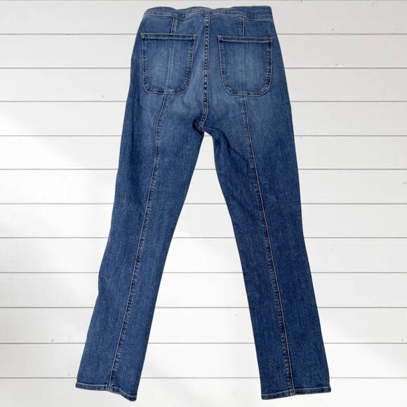 Veronica Beard Carly Kick Flare High Rise Pintuck Jeans PUTNAM Wash Blue 27 / 4 - Picture 4 of 10